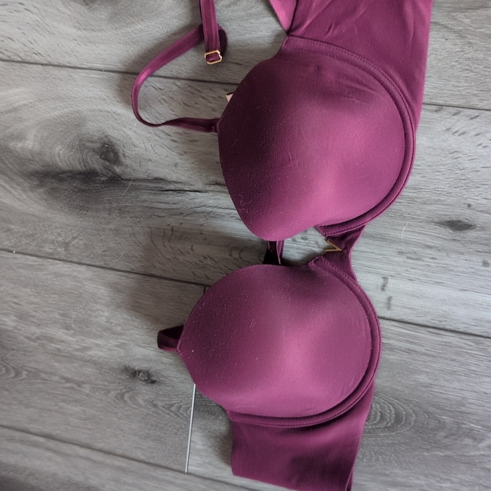Victoria's Secret, Plum Lined Demi Bra, Size 38C